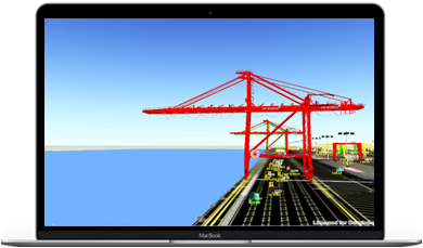 Port vehicles Real-time monitoring in 3D GIS